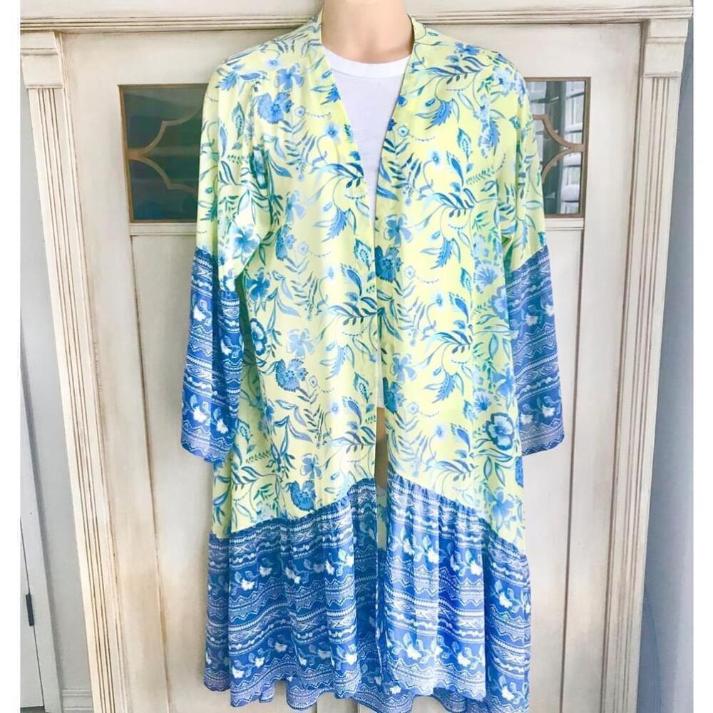 EUC All Worthy byHunter McGrady Regular Print Floral Duster | Size OS